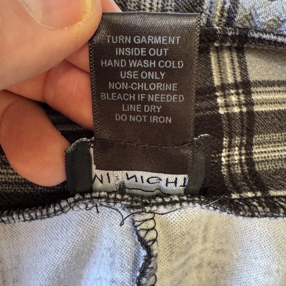 Midnight Hour Plaid Schoolgirl Lace-up Skirt Gray/Black Small Preppy Gothic - Picture 9 of 14